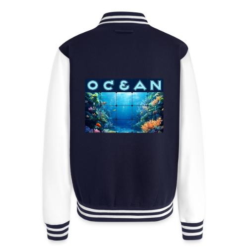 Ocean: Tropical Drift - Unisex College Sweat Jacket
