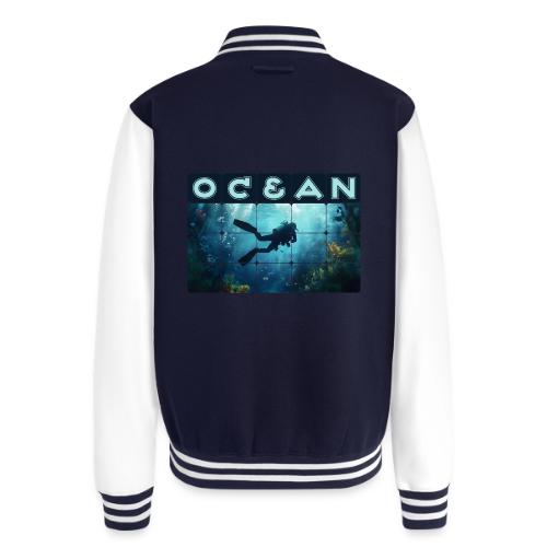 Ocean: Beneath the Blue - Unisex College Sweat Jacket