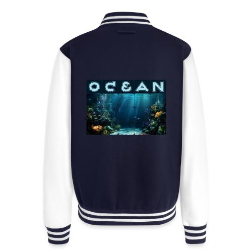 Ocean: Rainbow Reef Life - Unisex College Sweat Jacket