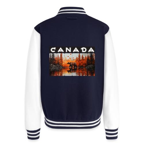 Canada Wilderness Art - Unisex College Sweat Jacket