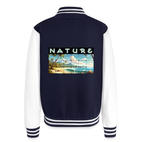 Nature: Sun-Kissed Shore - Unisex College Sweat Jacket