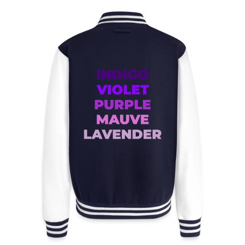 Shades of Purple - Unisex College Sweat Jacket