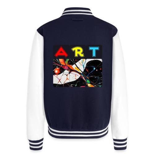 Art in Motion: Color Unleashed - Unisex College Sweat Jacket