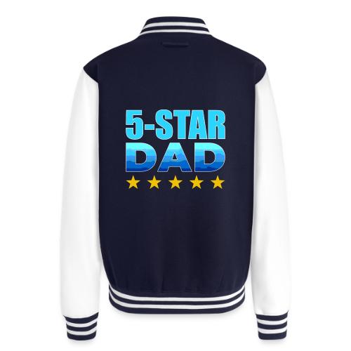 Five Stars Dad - Unisex College Sweat Jacket