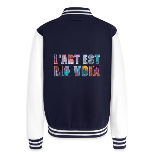 Art is my voice - Unisex College Sweat Jacket
