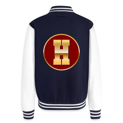 Letter H – Capital Varsity Alphabet Monogram - Unisex College Sweat Jacket