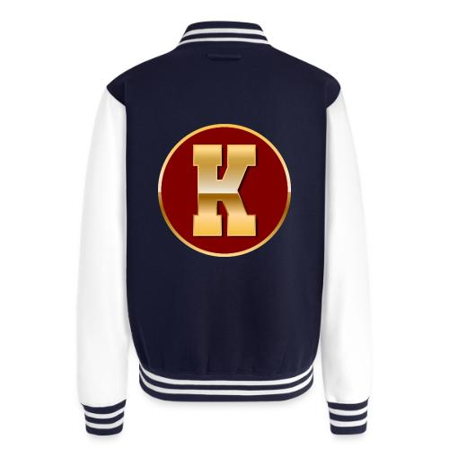 Letter K – Capital Varsity Alphabet Monogram - Unisex College Sweat Jacket