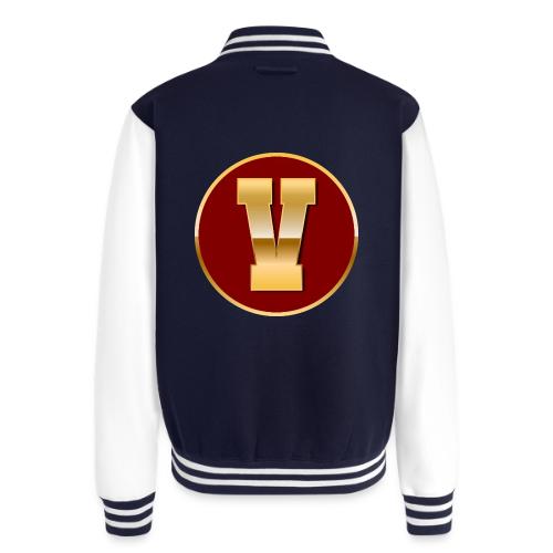 Letter V – Capital Varsity Alphabet Monogram - Unisex College Sweat Jacket