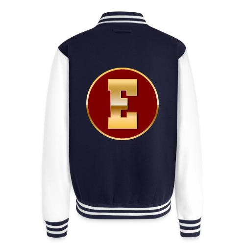 Letter E – Capital Varsity Alphabet Monogram - Unisex College Sweat Jacket