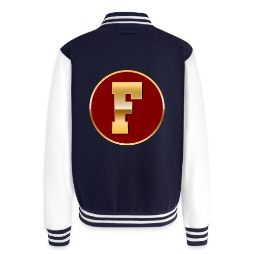 Letter F – Capital Varsity Alphabet Monogram - Unisex College Sweat Jacket