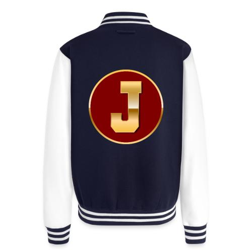 Letter J – Capital Varsity Alphabet Monogram - Unisex College Sweat Jacket