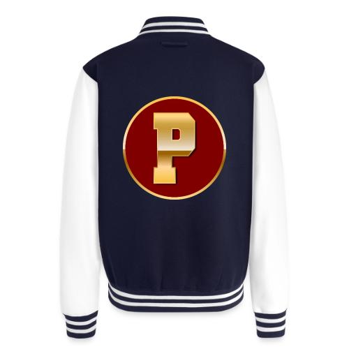 Letter P – Capital Varsity Alphabet Monogram - Unisex College Sweat Jacket