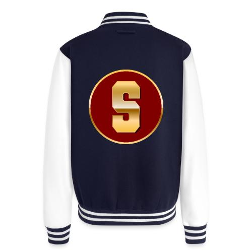 Letter S – Capital Varsity Alphabet Monogram - Unisex College Sweat Jacket
