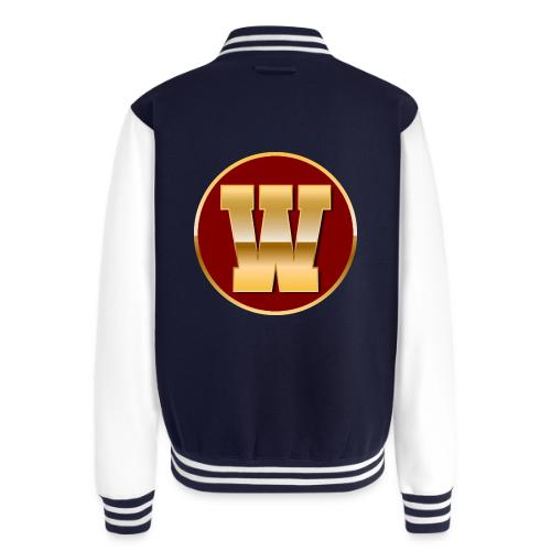 Letter W – Capital Varsity Alphabet Monogram - Unisex College Sweat Jacket