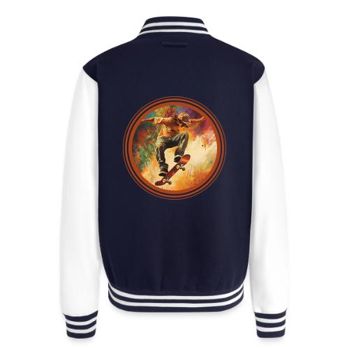 Skateboarding Mode On - Unisex College Sweat Jacket