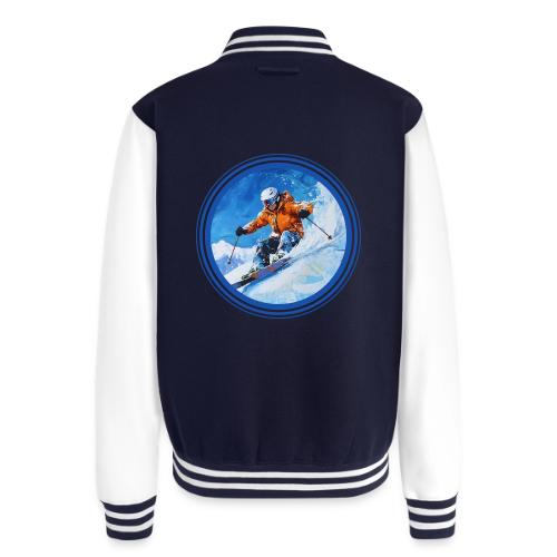 Skiing: On the Edge - Unisex College Sweat Jacket