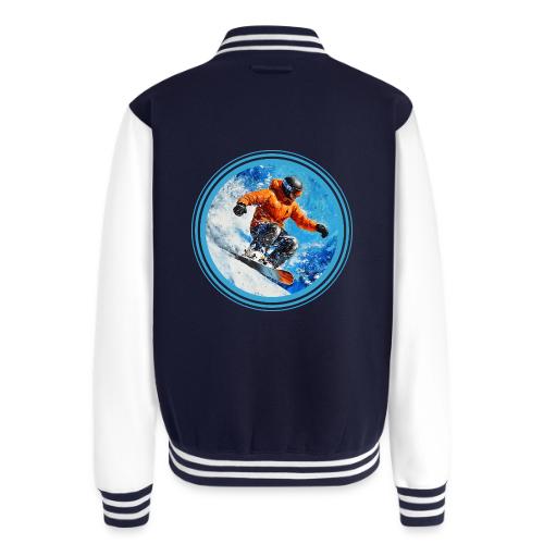 Snowboarding Motion - Unisex College Sweat Jacket