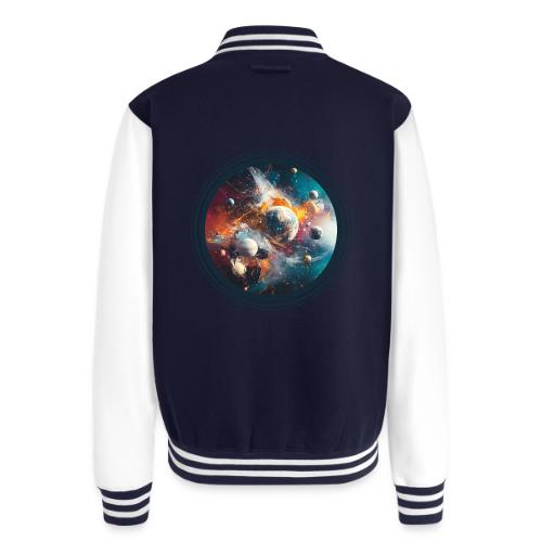 Planets in Acrylic Dreams - Unisex College Sweat Jacket