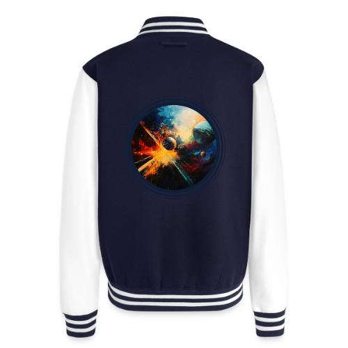 Planets in Turmoil - Unisex College Sweat Jacket