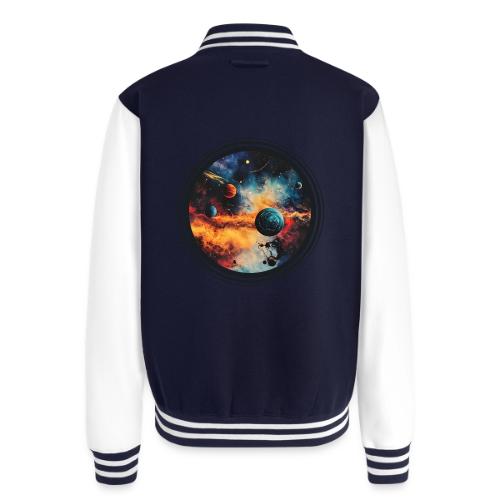 Cosmic Brush Planets - Unisex College Sweat Jacket