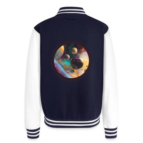 Planets in the Abstract - Unisex College Sweat Jacket