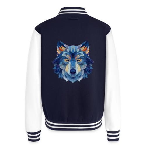 Wolf: Alpha Portrait - Unisex College Sweat Jacket