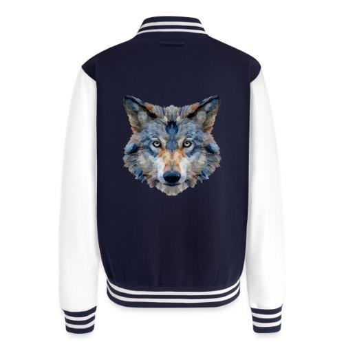 Wolf: Chromatic Wild Gaze - Unisex College Sweat Jacket