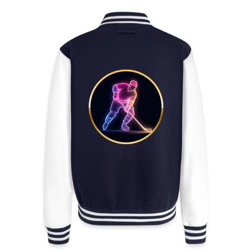 Hockey: Neon Ice Rush - Unisex College Sweat Jacket