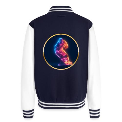Hockey: Neon Hockey Sketch - Unisex College Sweat Jacket