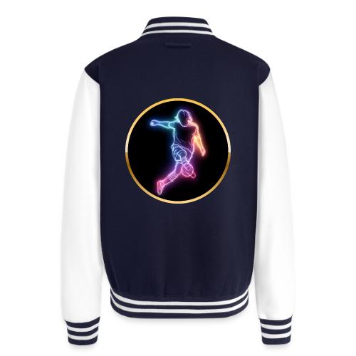 Soccer: Neon Goal Fusion - Unisex College Sweat Jacket