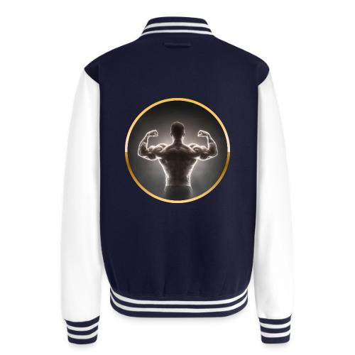 Bodybuilding: Neon Strength Frame - Unisex College Sweat Jacket