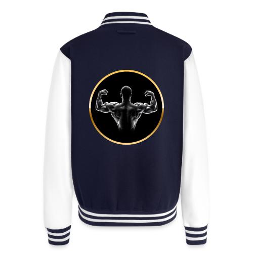 Bodybuilding: Golden Back Power - Unisex College Sweat Jacket