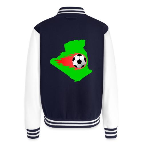 Algerian Football Fire - Unisex College Sweat Jacket