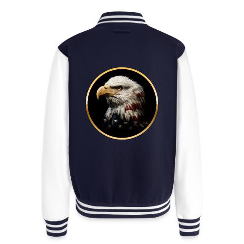 America: Golden Freedom Crest - Unisex College Sweat Jacket