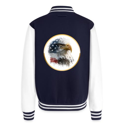 USA: Patriot Wing Emblem - Unisex College Sweat Jacket