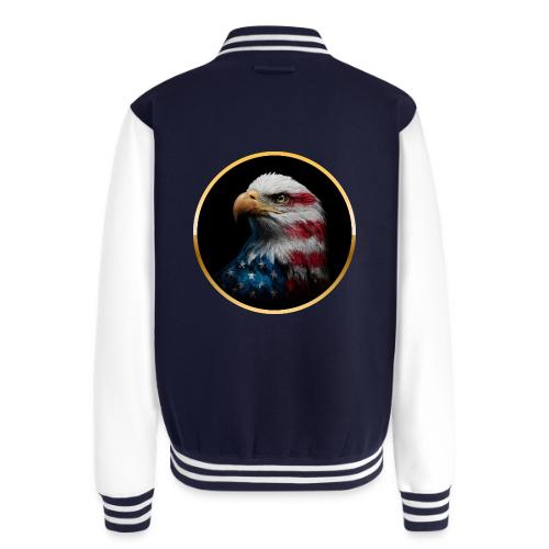 USA: Liberty Emblem - Unisex College Sweat Jacket