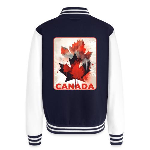 Canada Inked Leaf - Unisex College Sweat Jacket