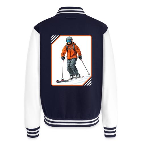 Skiing Thrill Ride - Unisex College Sweat Jacket