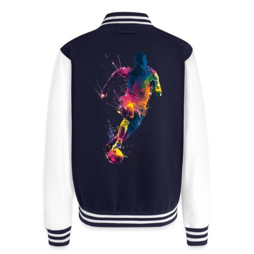 Soccer: Kick of Colors - Unisex College Sweat Jacket
