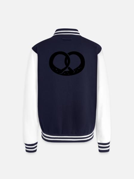 Pretzel, Oktoberfest - Unisex College Sweat Jacket - navy/white