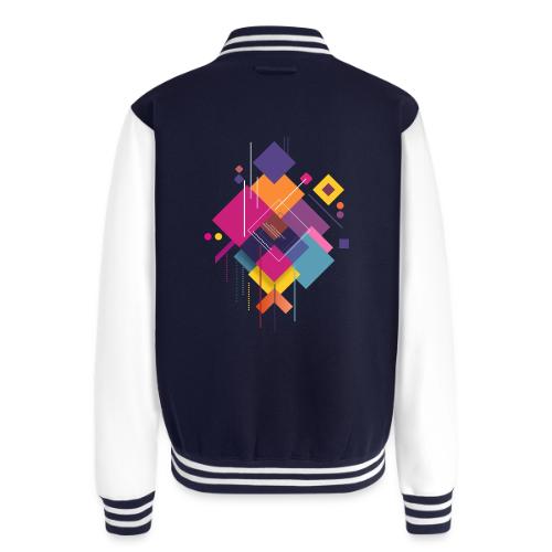 Vibrant Geometry - Unisex College Sweat Jacket
