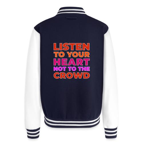 Heart Over Hype - Unisex College Sweat Jacket