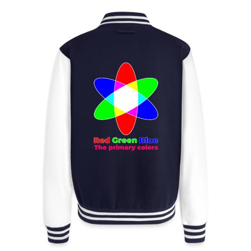 Primary colors: RGB Origins - Unisex College Sweat Jacket