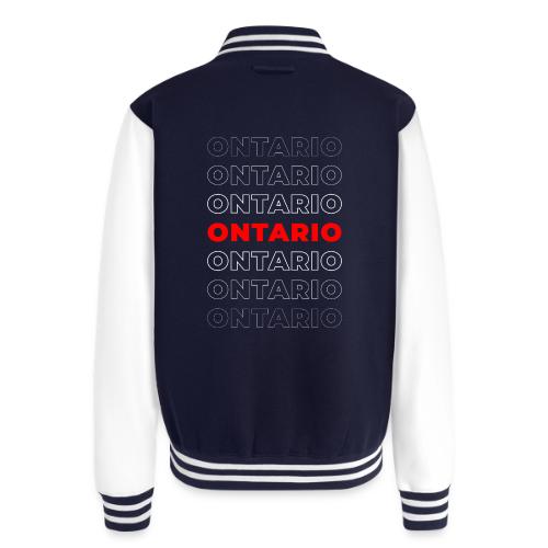 Ontario Outline - Unisex College Sweat Jacket