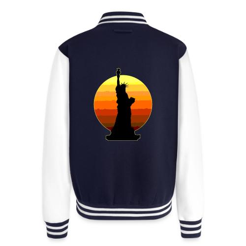 USA: Golden Horizon Liberty - Unisex College Sweat Jacket