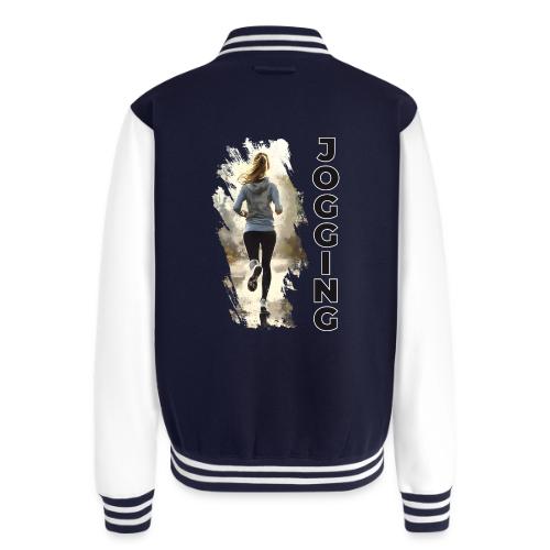Jogging: Run into Motion - Unisex College Sweat Jacket