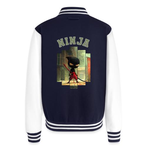 Cute Ninja Attack - Unisex College Sweat Jacket