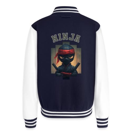 Cartoon Ninja Vibes - Unisex College Sweat Jacket
