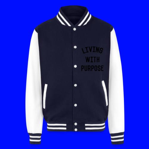 Living with purpose - Unisex College Sweat Jacket
