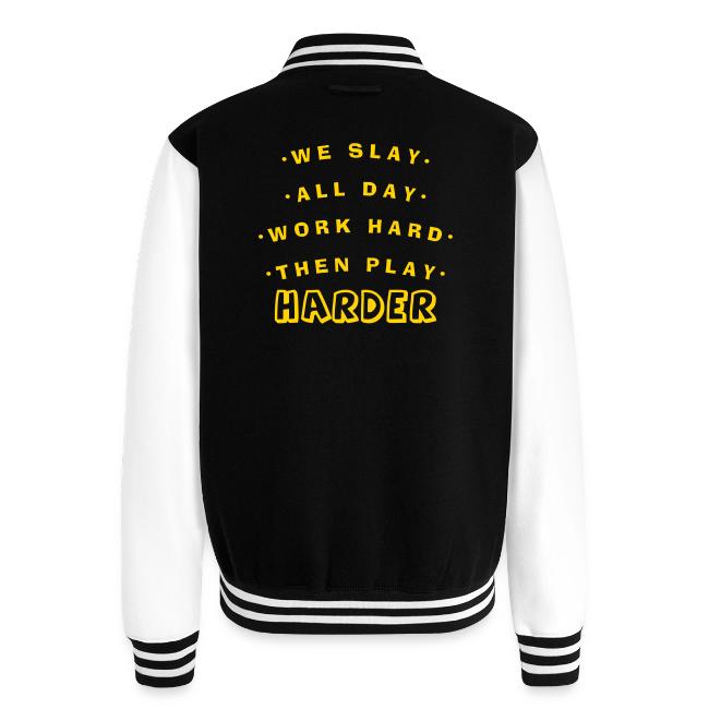 We Slay All Day Shiny Shirt Metallic Silver & Gold